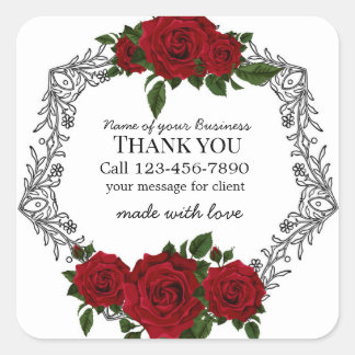 Adesivo Quadrado business editable sticker