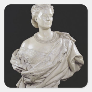 Adesivo Quadrado Busto da princesa Mathilde c.1862-63