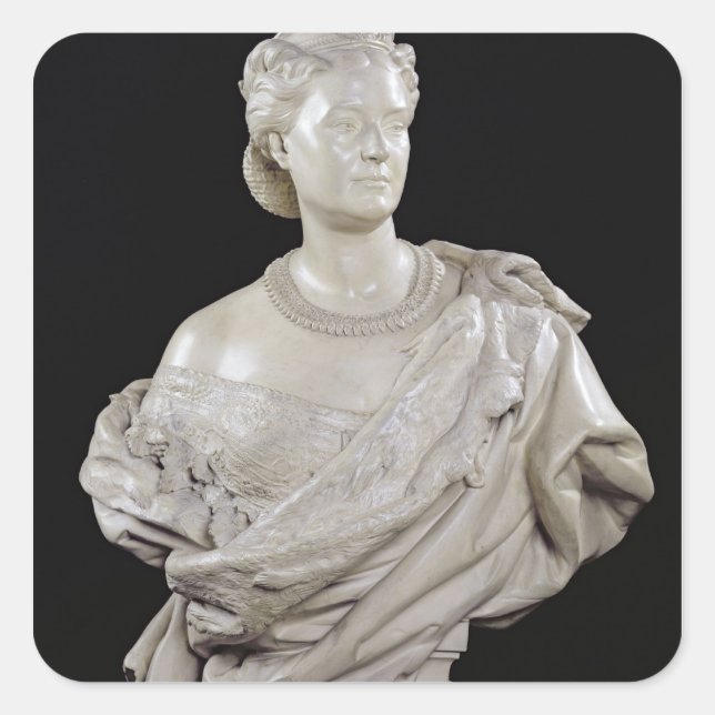 Adesivo Quadrado Busto da Princesa Mathilde c.1862-63 (Frente)