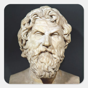 Adesivo Quadrado Busto de Antisthenes