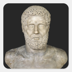 Adesivo Quadrado Busto de Hercules
