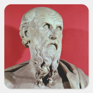 Adesivo Quadrado Busto de Hesiod