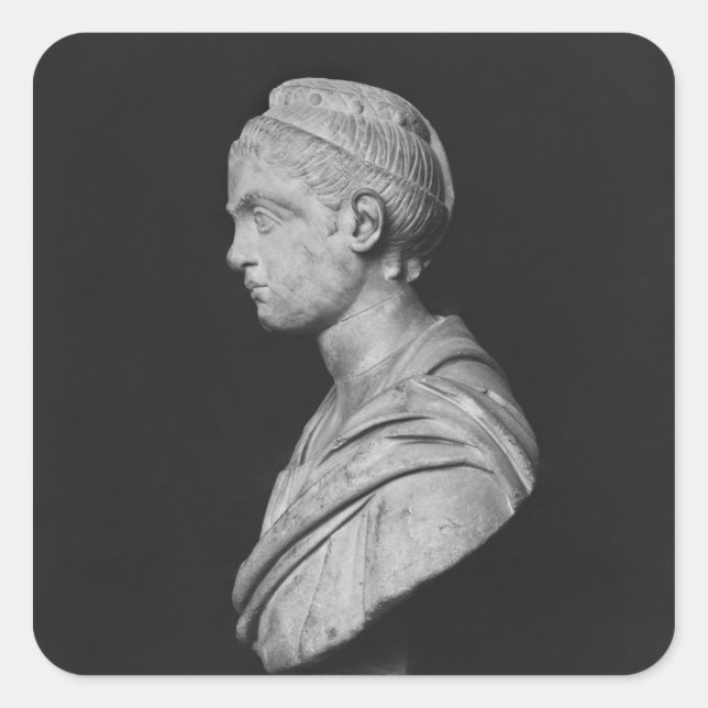 Adesivo Quadrado Busto de Julia Mamaea (Frente)