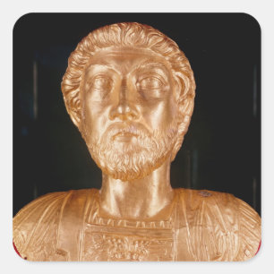 Adesivo Quadrado Busto de Marcus Aurelius