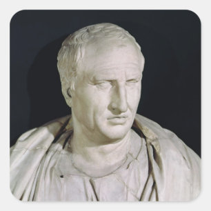 Adesivo Quadrado Busto de Marcus Tullius Cicero