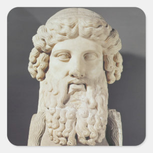 Adesivo Quadrado Busto de Plato