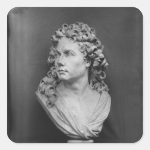 Adesivo Quadrado Busto de Robert de Cotte, 1707