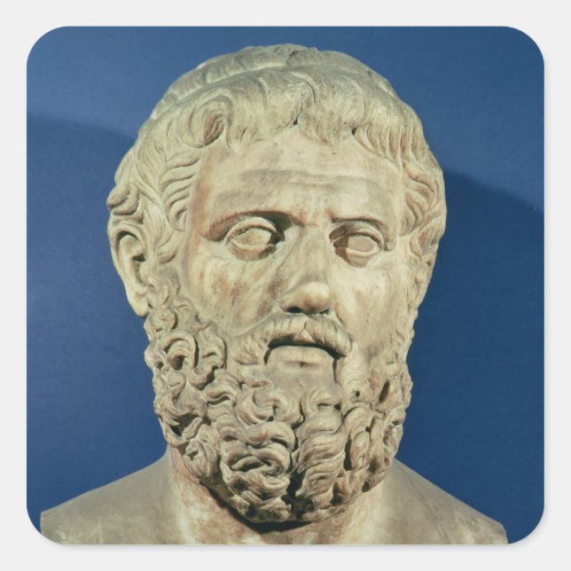 Adesivo Quadrado Busto de Sófocles (Frente)