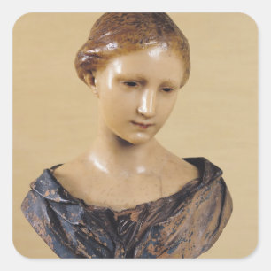 Adesivo Quadrado Busto de uma Mulher