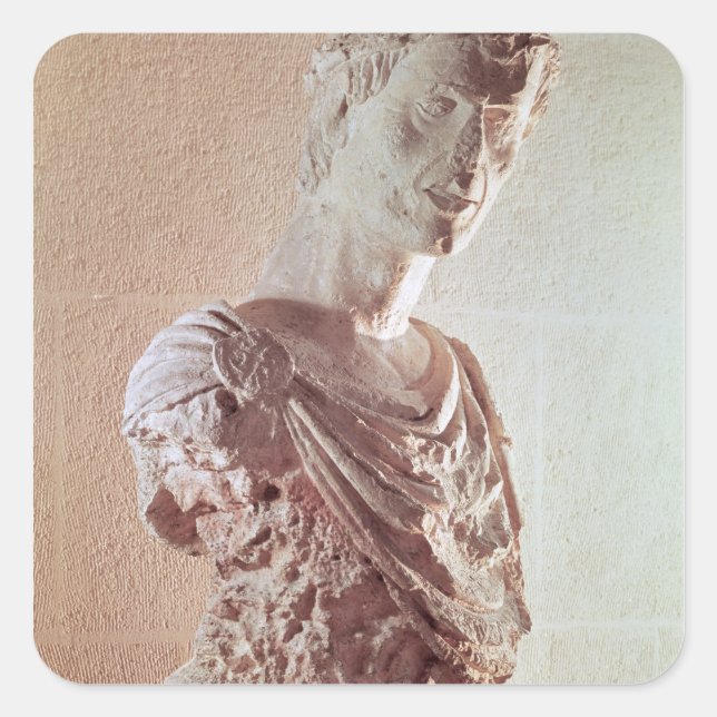 Adesivo Quadrado Busto do Imperador Frederick II (Frente)