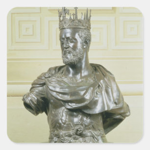 Adesivo Quadrado Busto do retrato de Cosimo Eu de Medici (1519-74)