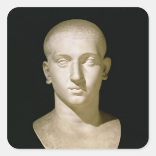 Adesivo Quadrado Busto do retrato do imperador Severus Alexander