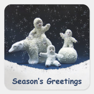 Adesivo Quadrado Bye Bye Snow Babies
