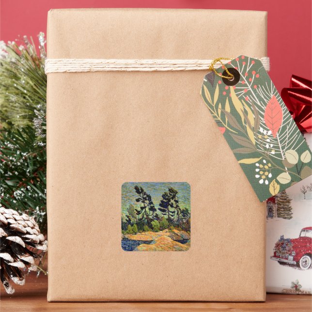 Adesivo Quadrado Bying Inlet, Georgian Bay, (Feriado)