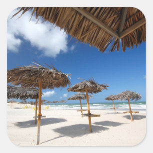 Adesivo Quadrado Cabanas Brazil da praia