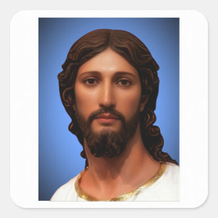 Adesivo Quadrado Cabeça de Cristo por Mark Edward Westerfield após