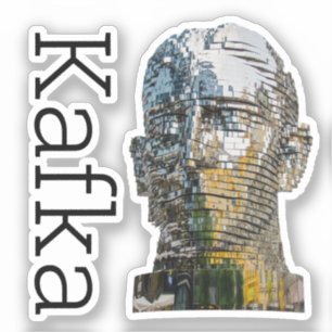 Adesivo Quadrado Cabeça de Kafka