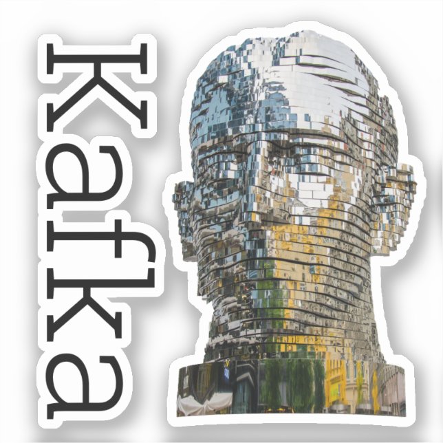 Adesivo Quadrado Cabeça de Kafka (Frente)