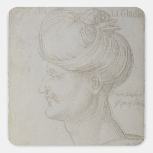 Adesivo Quadrado Cabeça de Suleyman o 1526 magnífico