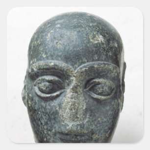 Adesivo Quadrado Cabeça de um homem