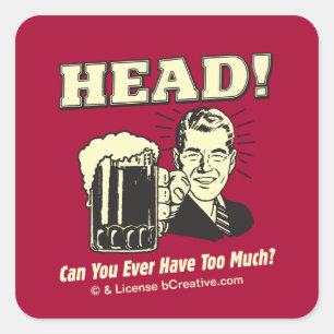 Adesivo Quadrado Cabeça: Você Pode Ter Muito?