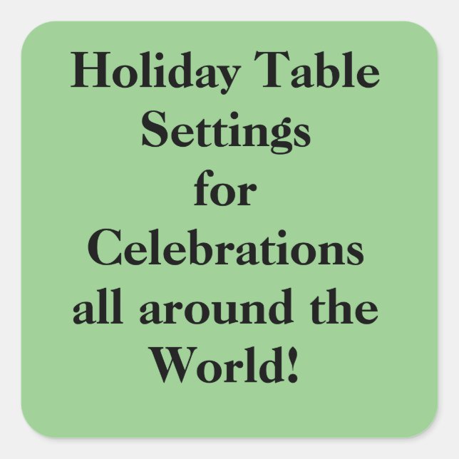 Adesivo Quadrado Cabeçalho de Coleção 4 (Frente)