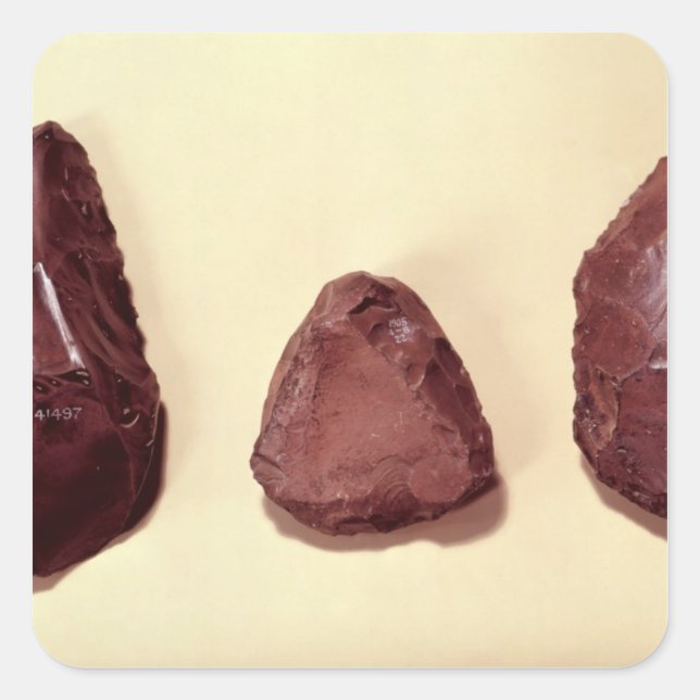 Adesivo Quadrado Cabeças de machado (Frente)