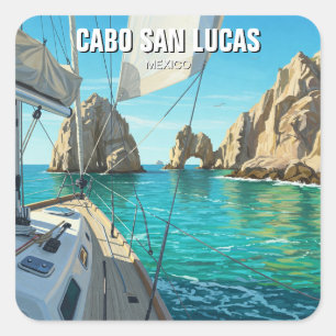 Adesivo Quadrado Cabo San Lucas Mexico El Arco Viagem