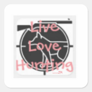 Adesivo Quadrado Caça ao Amor ao Vivo..... JK