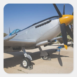 Adesivo Quadrado Caça Spitfire de fabricação britânica
