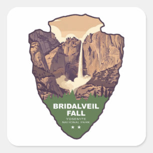 Adesivo Quadrado Cachoeira Bridalveil Parque Nacional de Yosemite A