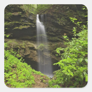Adesivo Quadrado Cachoeira caindo na pia, Whiteoak Sink,