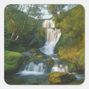 Adesivo Quadrado Cachoeira, Ilha de Skye, Escócia