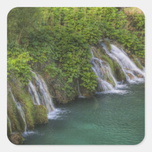 Adesivo Quadrado Cachoeira, Parque Nacional dos Lagos de Plitvice e