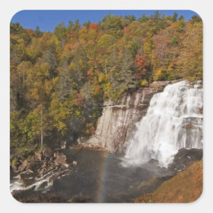 Adesivo Quadrado Cachoeira Rainbow Falls no Gorges State Park na Ca