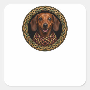 Adesivo Quadrado Cachorro de Nó Celta