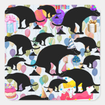 Cachorro festa de aniversário Pooping