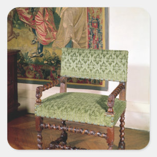 Adesivo Quadrado Cadeira armada Louis XIII