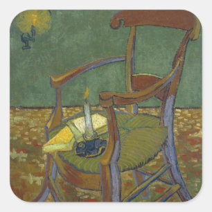 Adesivo Quadrado Cadeira de Gauguins por Vincent van Gogh