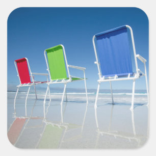 Adesivo Quadrado Cadeiras de praia em Austrália
