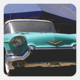 Adesivo Quadrado Cadillac conversível verde de Elvis Presley em