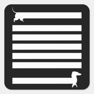 Adesivo Quadrado Cães Enxertados Engraçados Cachorros Engraçados Po