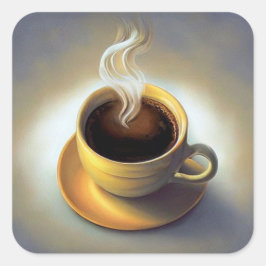 Adesivo Quadrado Café