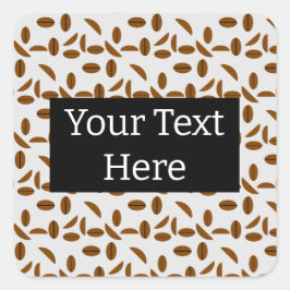 Adesivo Quadrado Café Bean