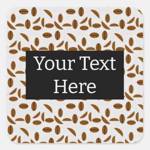 Adesivo Quadrado Café Bean