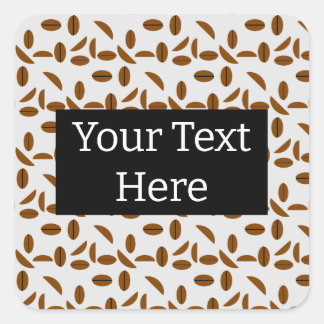 Adesivo Quadrado Café Bean