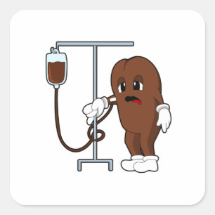 Adesivo Quadrado Café com pote de café