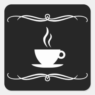 Adesivo Quadrado café da modificação