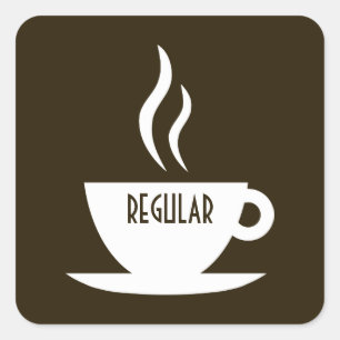 Adesivo Quadrado café da modificação: regular