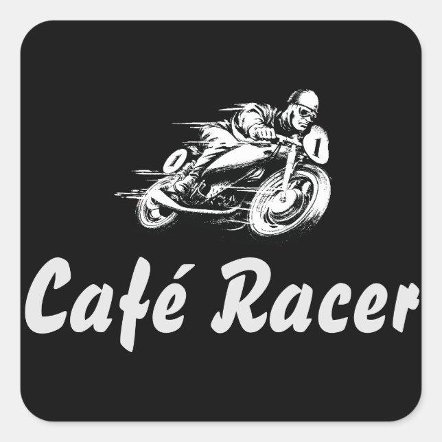Adesivo Quadrado Café Racer (Frente)